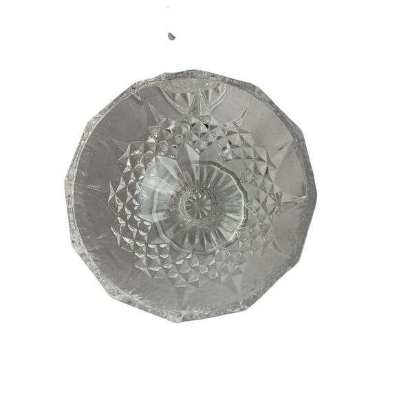 Vintage Crystal Compote Pedestal Serving Bowl and 4 Compote Dishes - Picture 8 of 10